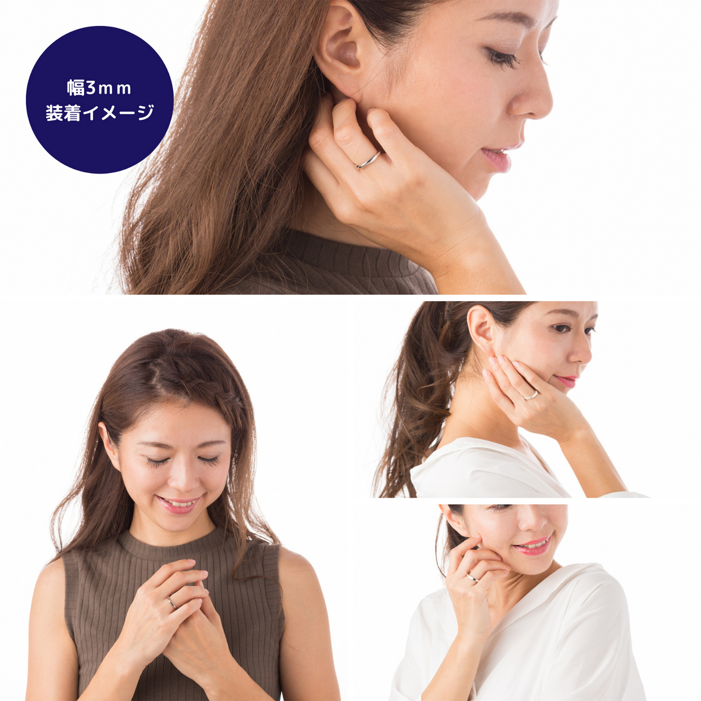 【通販限定価格】チタンリング 15号 甲丸 2.5mm幅 【コンビニ決済OK】ペアリング 純チタン マリッジリング 結婚指輪 MEDICAL HANAJYUTSU