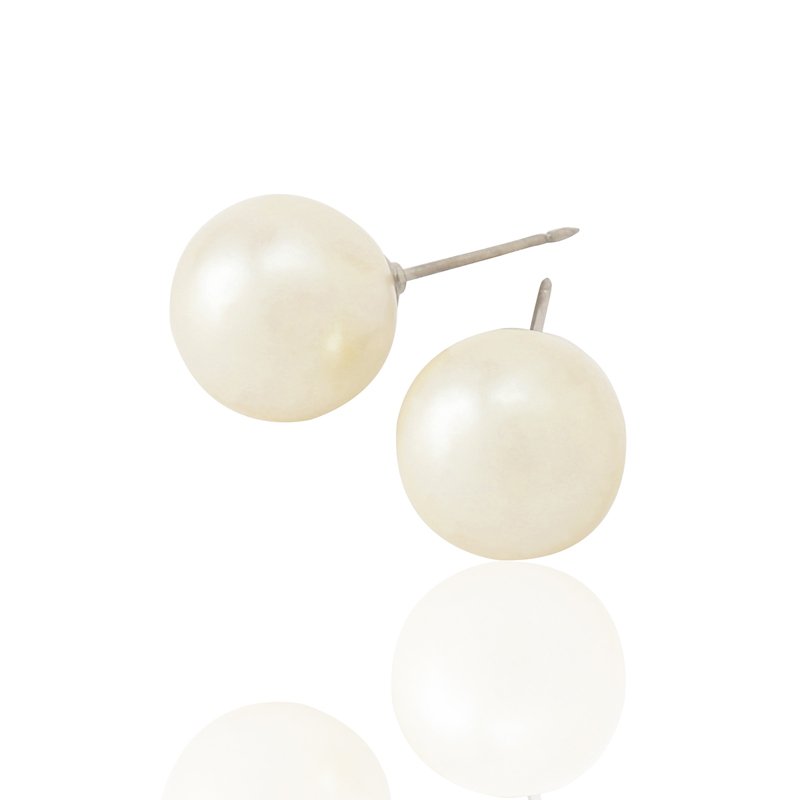 樹脂パール φ14mm ホワイト パール特集【コンビニ決済OK】医療用チタン 軸太 0.8mm 20G ロングポスト 12mm パール特集 ハナジュツ HANAJYUTSU