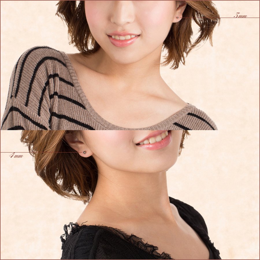 【片耳用】セカンドピアス 軸太1.1mm アクアマリン 医療用チタン【コンビニ決済OK】 オススメ ロングポスト 軸長 12mm MEDICAL HANAJYUTSU