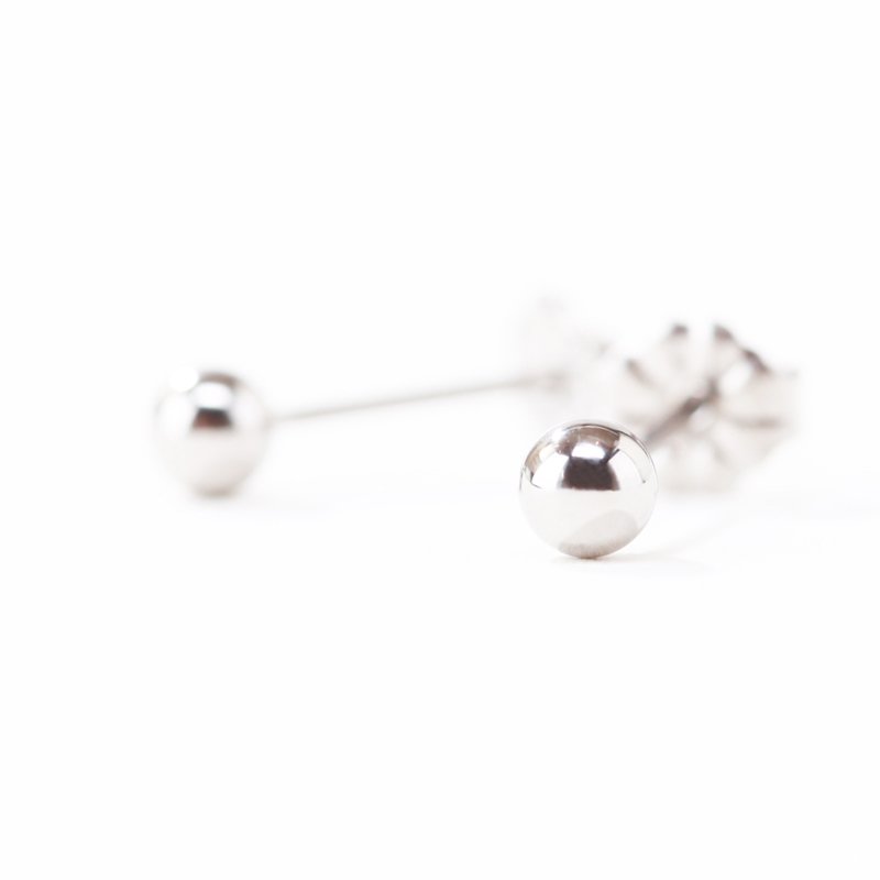 セカンドピアス 医療用チタン φ4mm ボール 軸太0.8mm 医療用チタン 20G ロングポスト 12mm 石なし ハナジュツ MEDICAL HANAJYUTSU