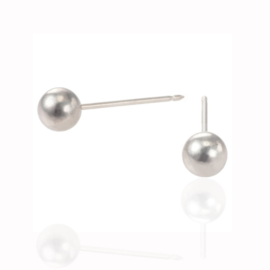 セカンドピアス 医療用チタン φ5mm ボール 軸太0.8mm 医療用チタン 20G ロングポスト 12mm 石なし ハナジュツ HANAJYUTSU