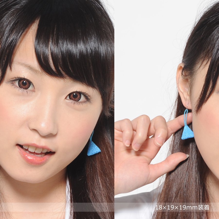 【オープン価格】【パラリンピックキャンペーン】和風ピアス 純チタン デルタ中 19mm 紫22A 小顔 揺れるデザイン HANAJYUTSU