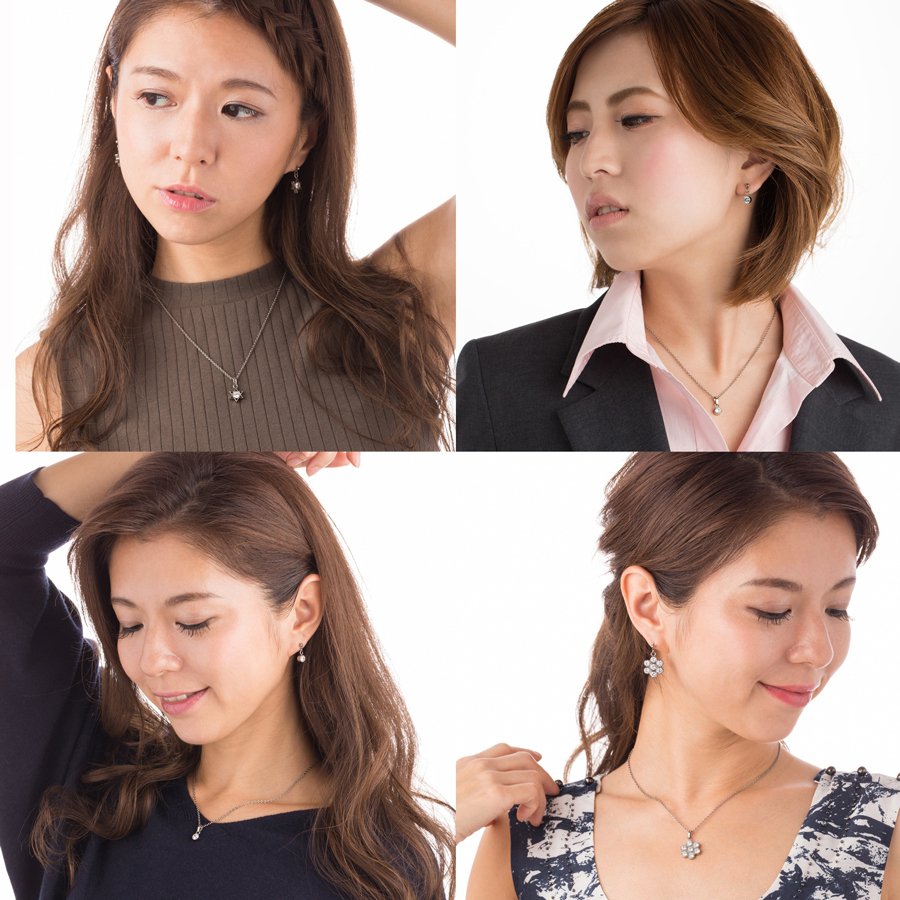 純チタン ネックレス 小豆チェーン 12_1 シンプル1粒φ5