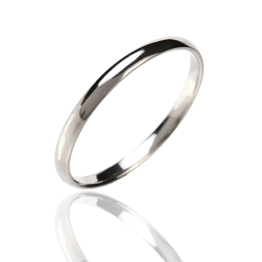 【通販限定価格】チタンリング 21号 甲丸【コンビニ決済OK】ペアリング 純チタン マリッジリング 結婚指輪 2mm幅 MEDICAL HANAJYUTSU