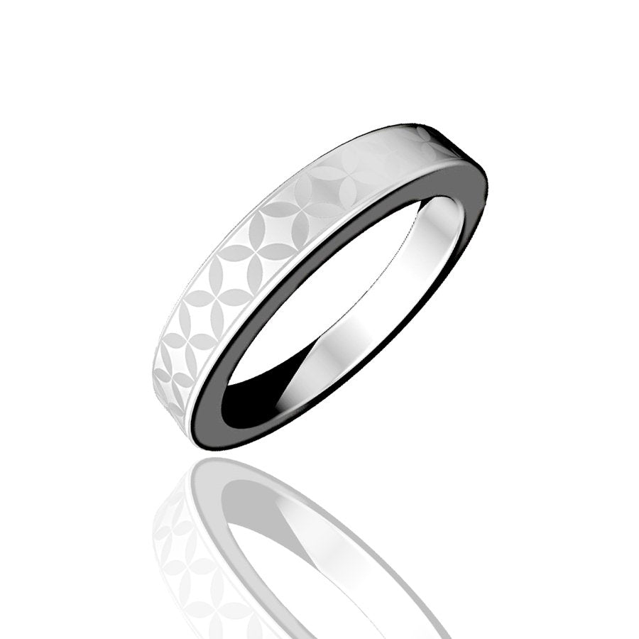 チタンリング 七宝 13号【コンビニ決済OK】純チタン マリッジリング 結婚指輪 幅3mm MEDICAL HANAJYUTSU